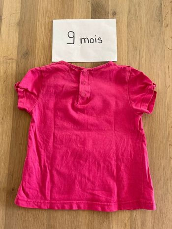 T-shirt fille Kiabi 9 mois - photo numéro 3