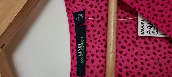 Top voile rose imprimé neuf - 38/40 - Kiabi - photo numéro 3