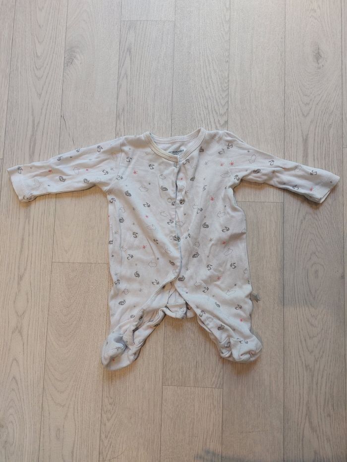 Lot 4 pyjamas 1 pièce coton 1m - photo numéro 4