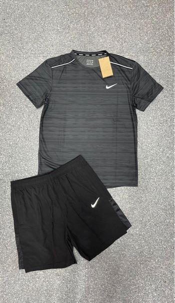 Ensemble short t-shirt Nike running noir S 
