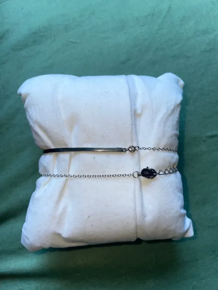 Bracelet double tour argent
