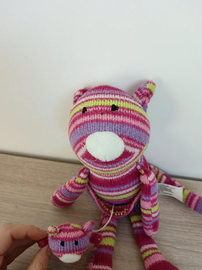 Doudou peluche multicolore Orchestra - photo numéro 4