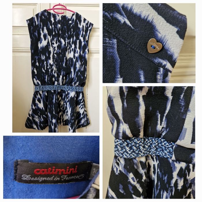 Catimini robe courte sans manches 10ans parfait état