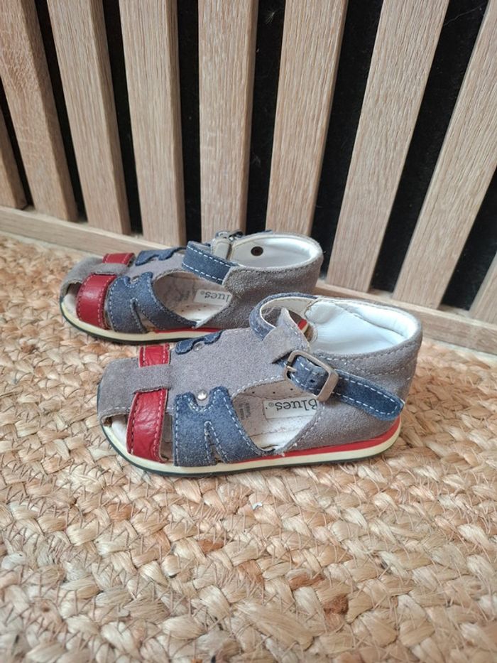 Chaussures cuir été garçon Saxo Blues T 21