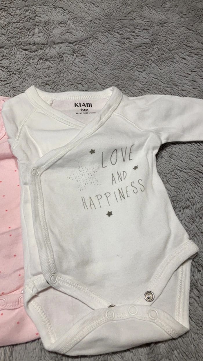 Lot de 3 bodies bébé fille - photo numéro 3