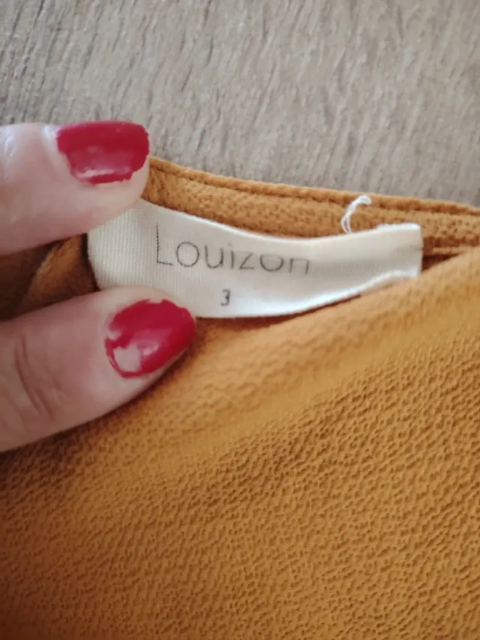 Robe tunique jaune moutarde louizon - photo numéro 2