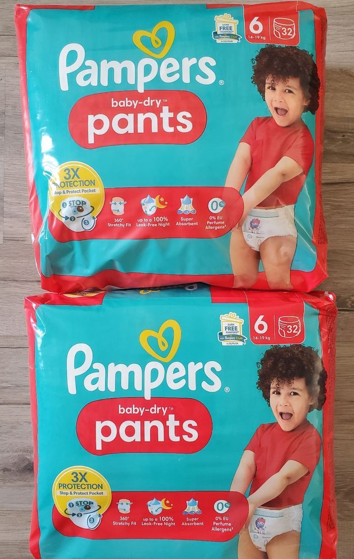 Couches Culottes pampers taille 6, 64 Culottes.