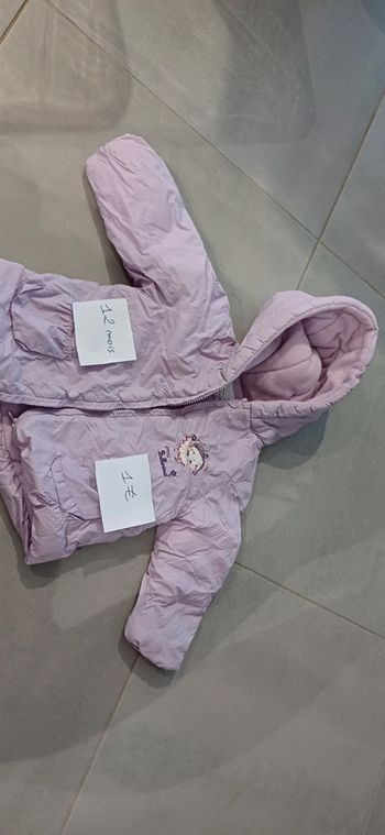 Manteau 12 mois fille