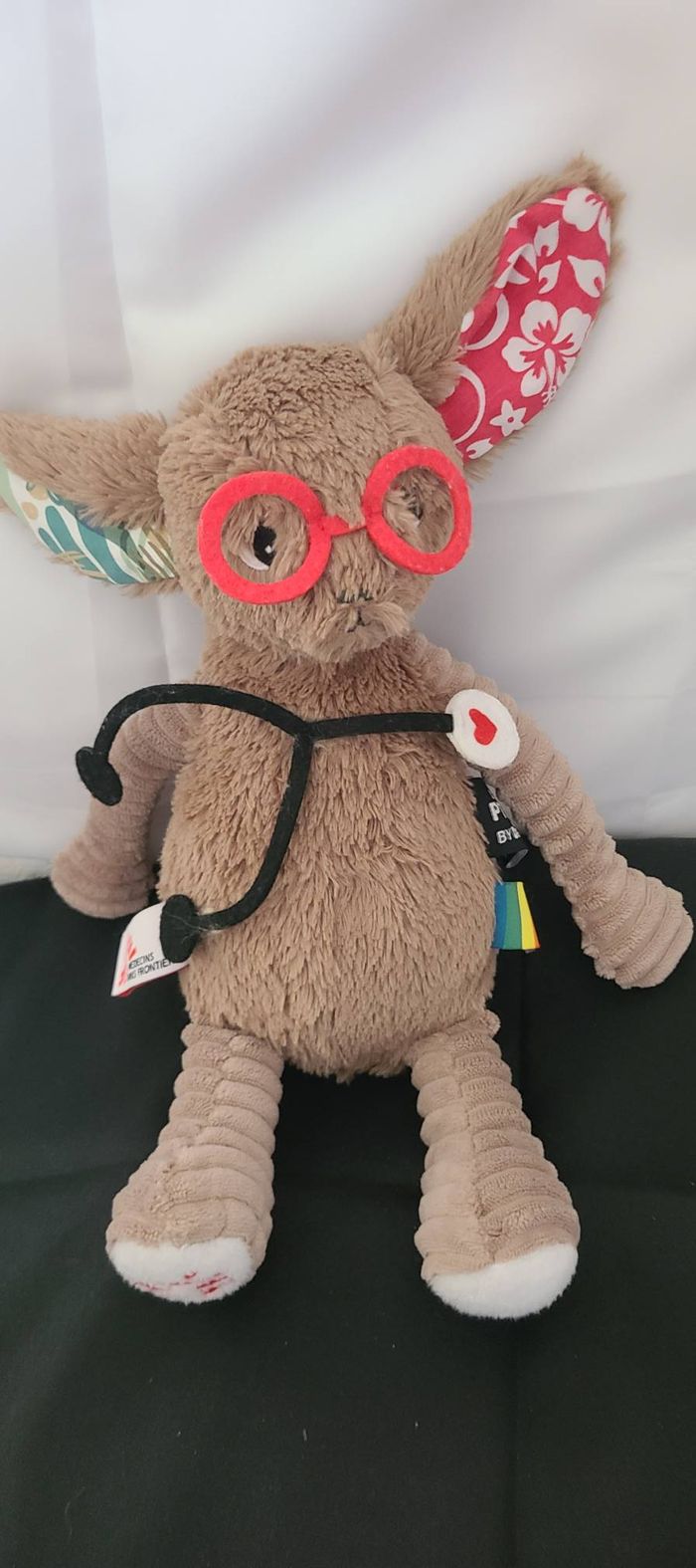 Doudou Peluche Fenec Médecin Sans Frontières Déglingos - photo numéro 5