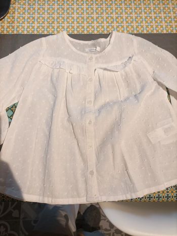 Blouse plumetis 2 3 ans