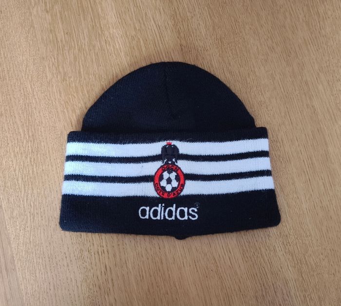 🦎 Bonnet enfant - Adidas Officiel OGCN Côte d'Azur– Noir et blanc - TU 🦎