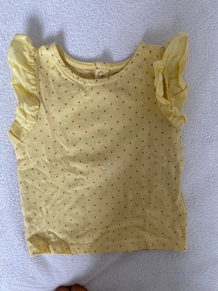 T-s m/c à pois 3 mois