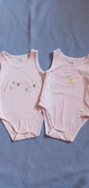 Lot de 2 bodies Tex baby taille 36mois