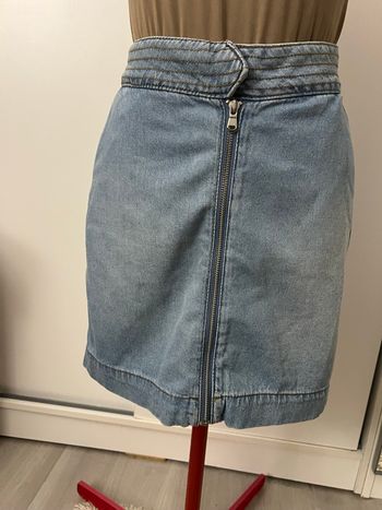 Jupe en jean bleu clair Camaïeu