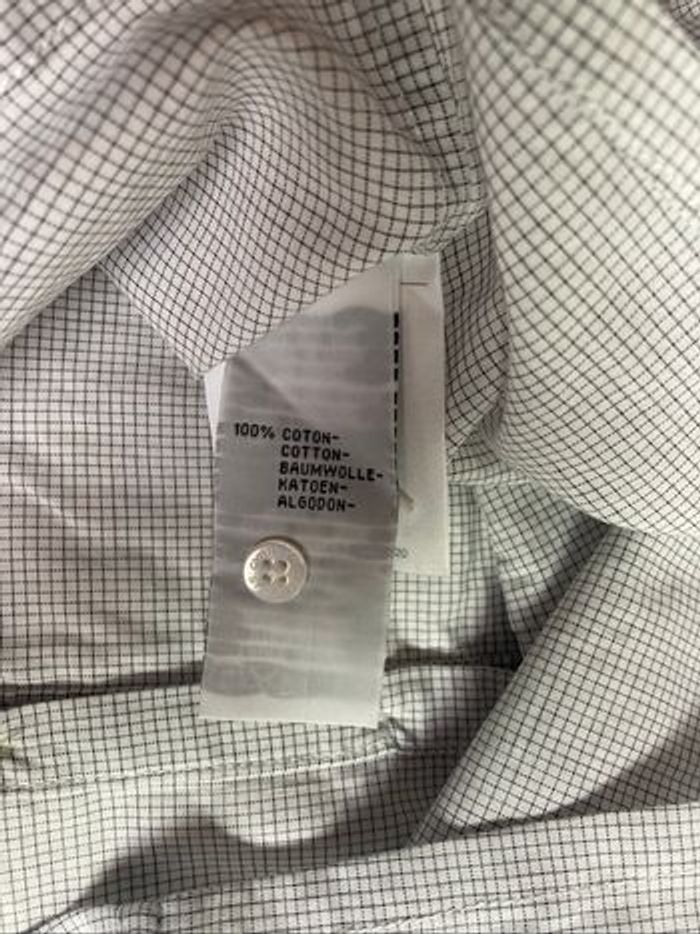 Chemise blanche à carreaux noirs Cyrillus neuf taille 18 mois - photo numéro 10