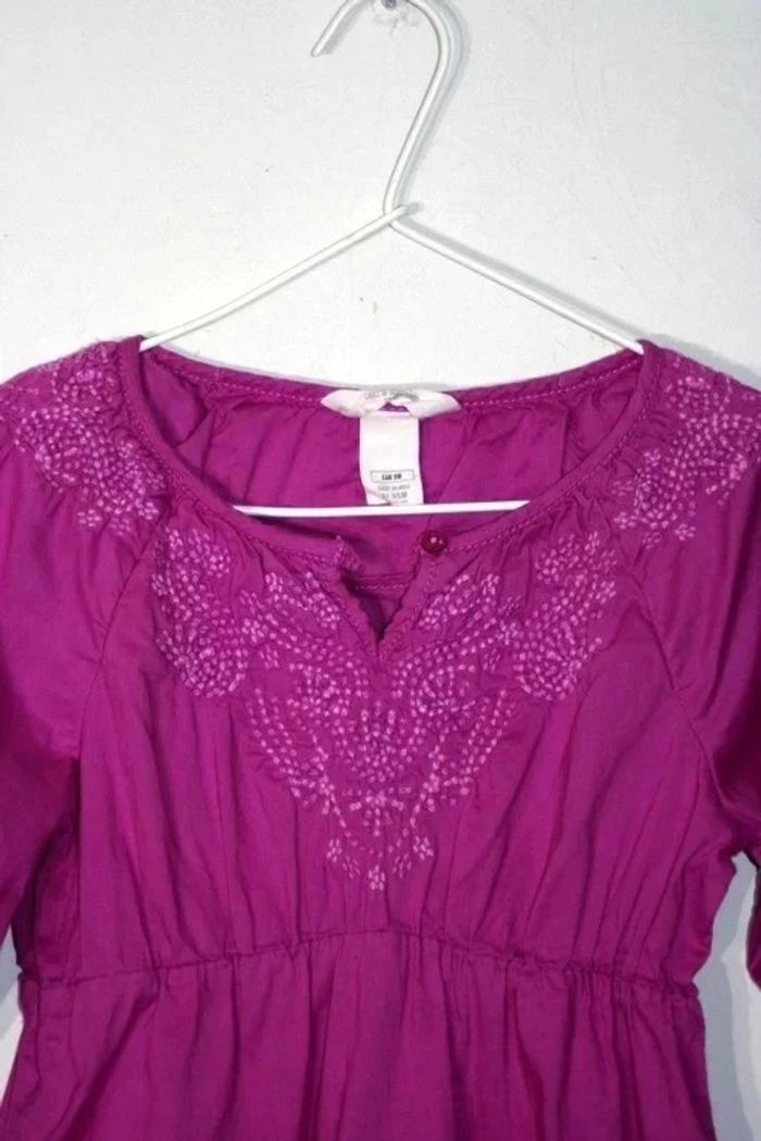 Robe manche 3/4 de chez H&M taille 116 (environ 6-7 ans) - photo numéro 2