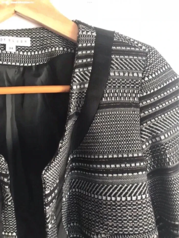 Veste à fils métallisés dorés Lady Blush taille 34 - photo numéro 7