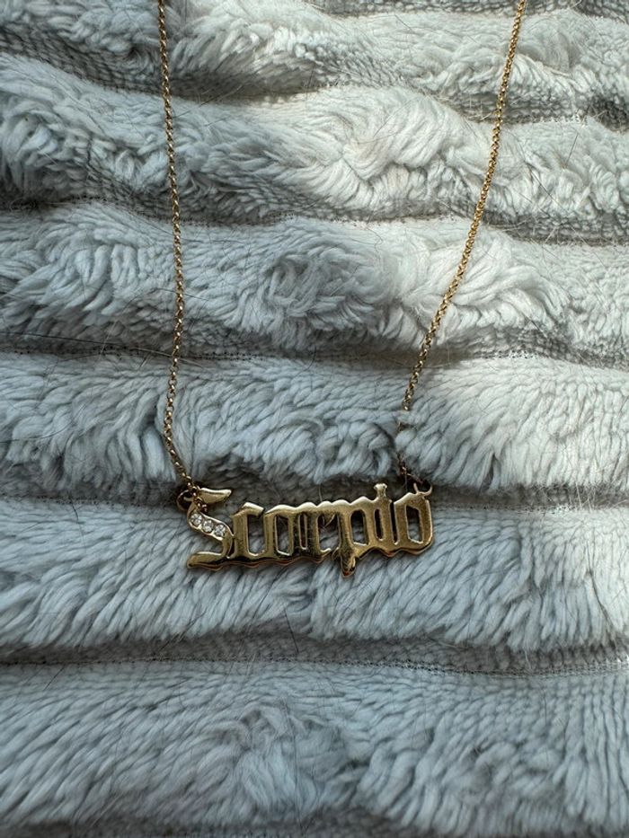 Collier marquer signe astrologique Scorpio - photo numéro 2