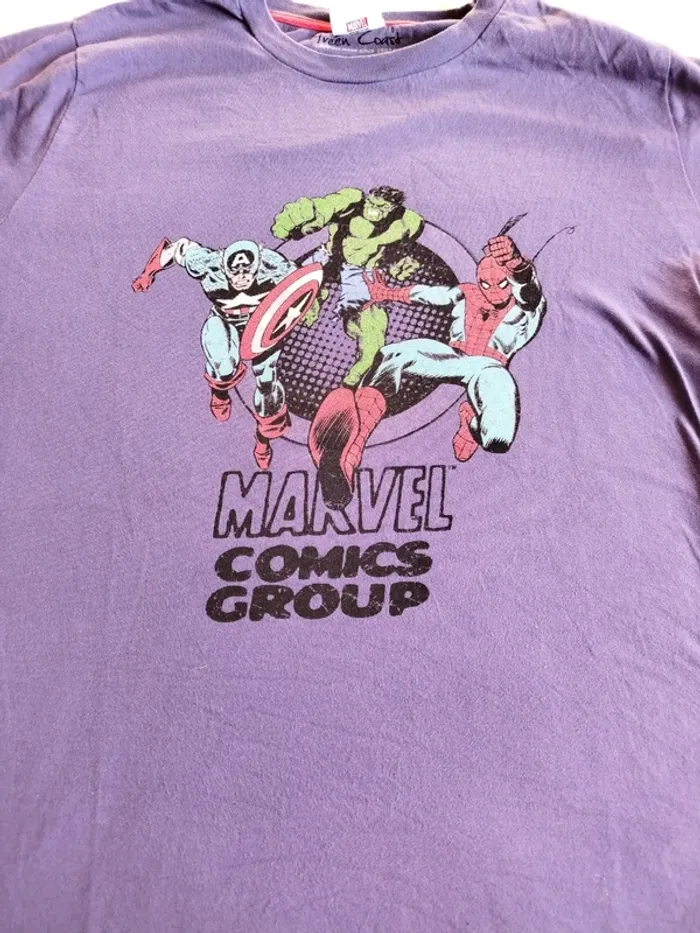 T-shirt Marvel violet taille XL - photo numéro 4