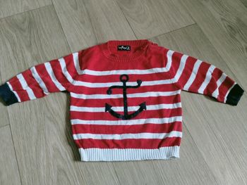 Marinière rouge 3 mois