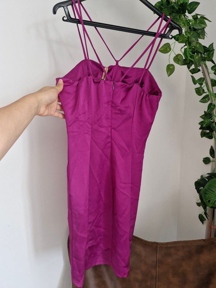 Robe satiné fushia taille 40 de macimento made in italy - photo numéro 7