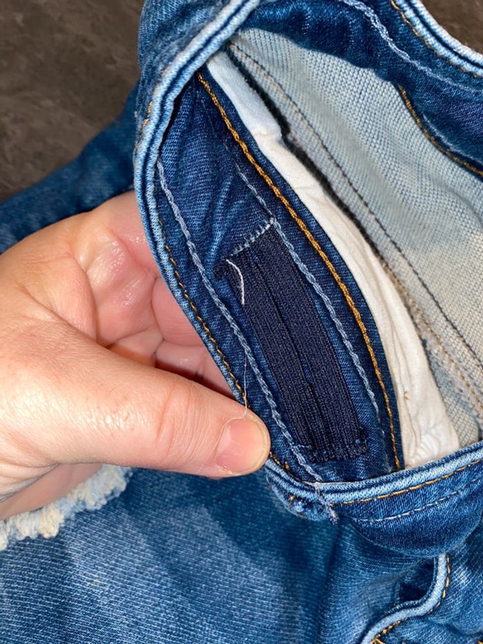 Bermuda en jean #deeluxe#taille 10/12 ans - photo numéro 4