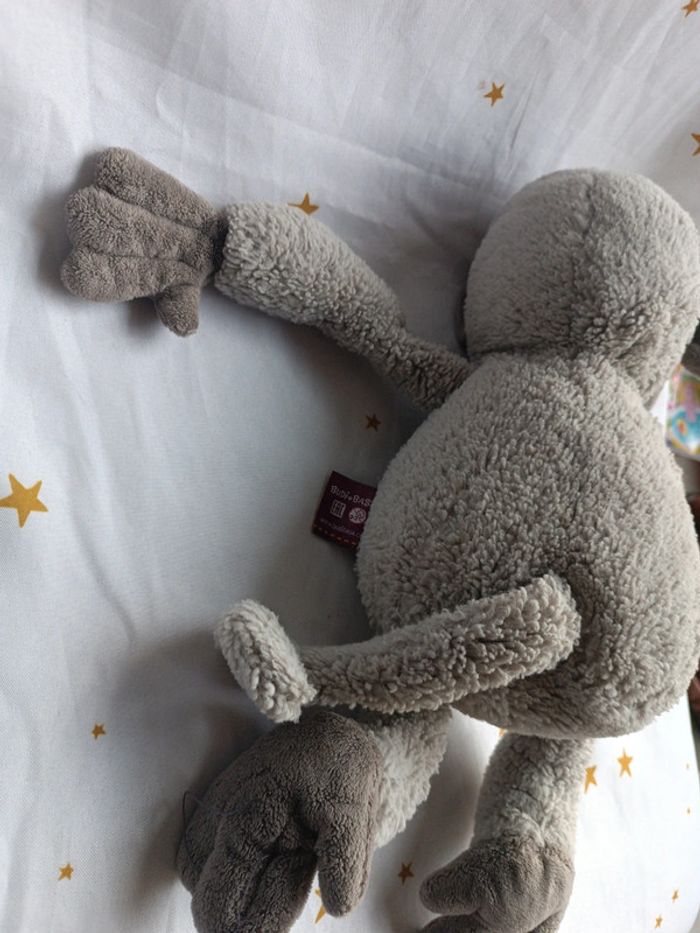 Doudou peluche plush Teddy singe chimpanzé monkey nœud papillon budi basa budibasa - photo numéro 12