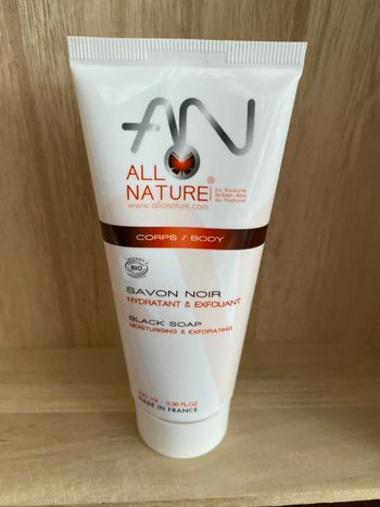 Savon noir hydratant exfoliant all nature