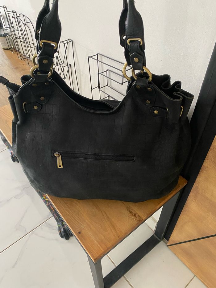 Grand sac Lancaster cuir - photo numéro 3