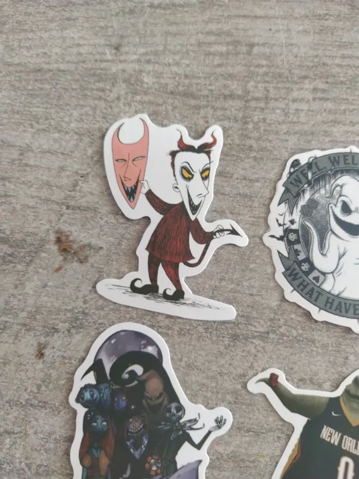 Lot de stickers autocollant sur le thème de l'étrange Noël de monsieur jack (lot E) - photo numéro 2