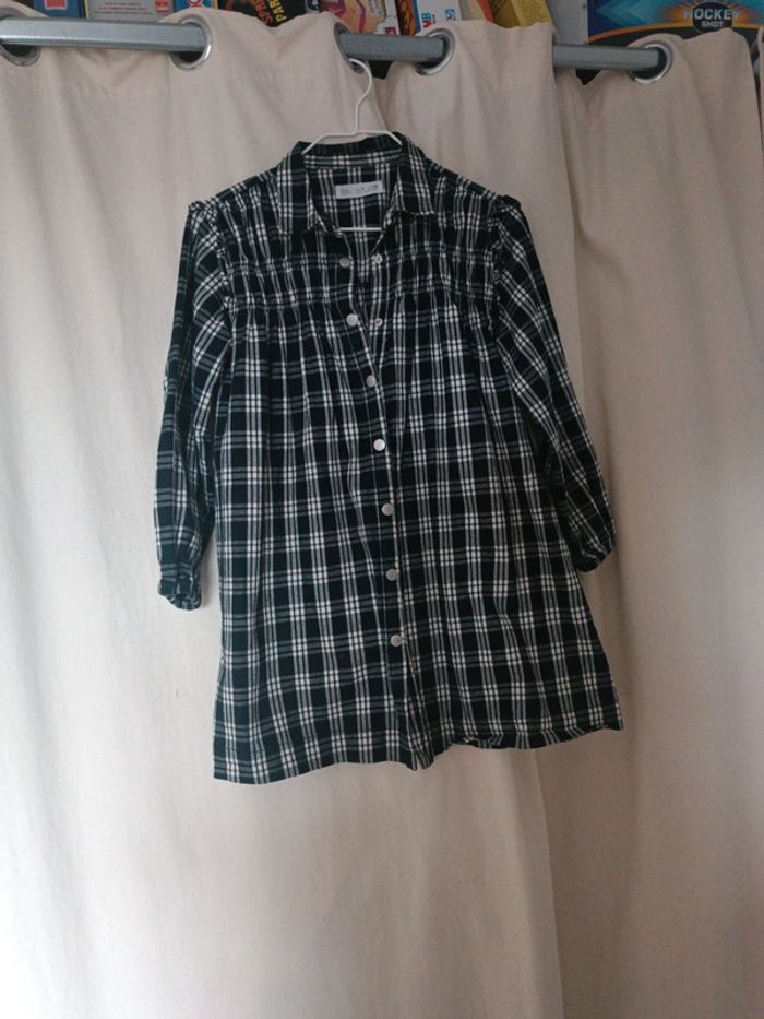 🌺 ZARA robe chemise à carreaux - photo numéro 2