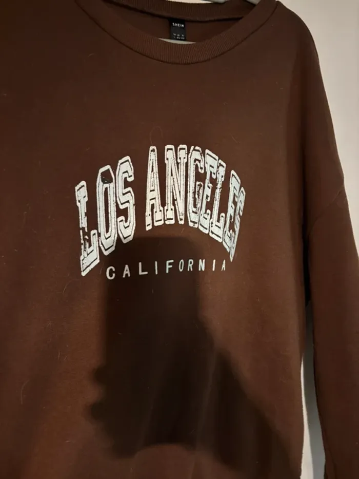 Sweat marron “Los Angeles” Shein - Taille L - photo numéro 2