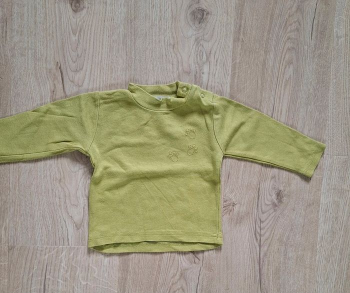 Lot 2 t-shirts ML 12mois - photo numéro 2