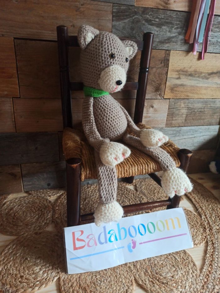 peluche chat crochet fait main tbe - photo numéro 3