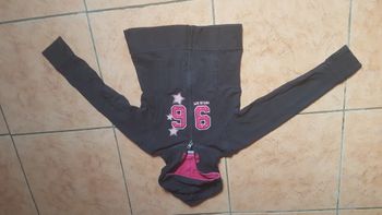 Gilet zippé à capuche fille 8 ans noir Okaïdi