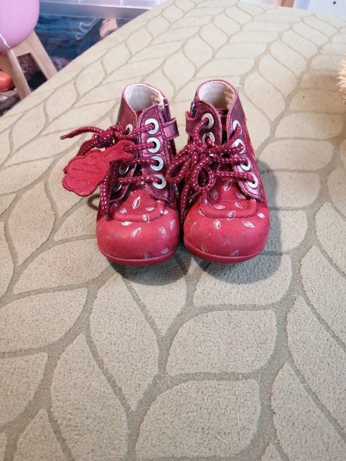 Bottines kickers feuilles - photo numéro 2