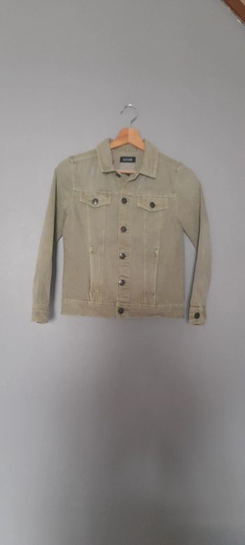 Veste en jean vert