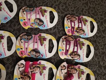 Lot de 12 paquets de 2 pinces et élastique fille Disney