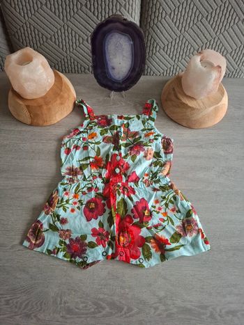 Combinaison short fleurie 12 mois