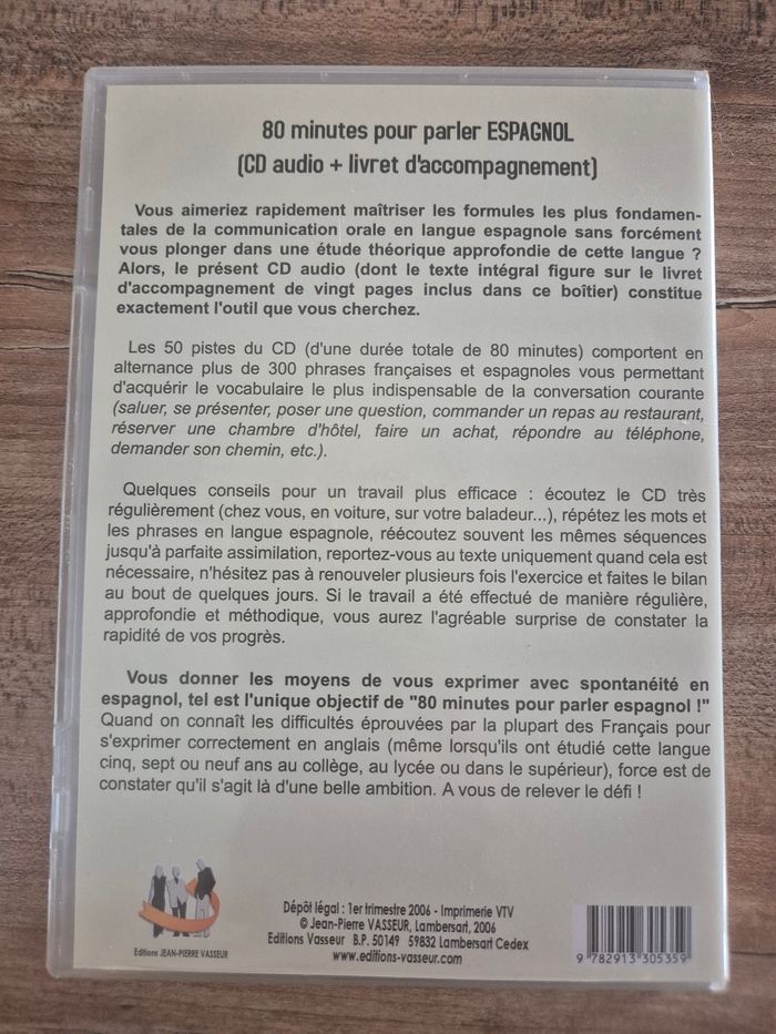 CD 80 minutes pour parler Espagnol - photo numéro 2