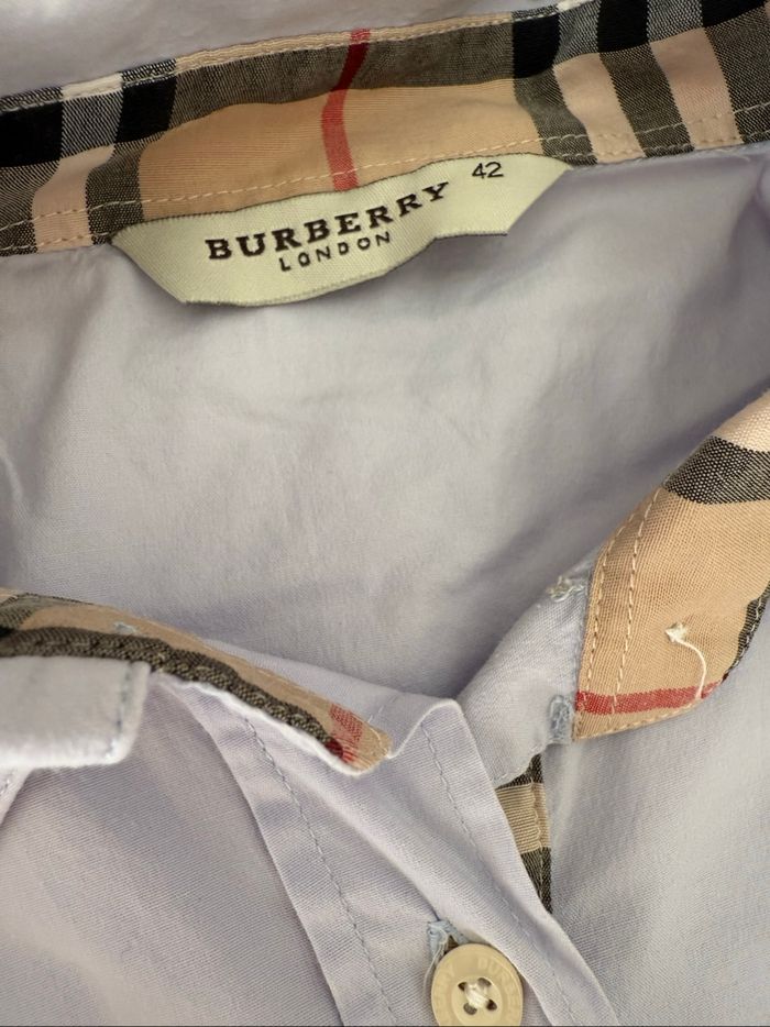 Chemise bleu ciel Burberry - Taille 42 - photo numéro 3