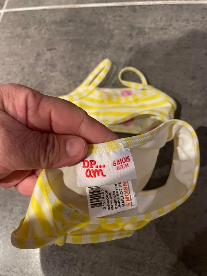 Maillot de bain 2 pièces 6 mois fille dpam - photo numéro 3
