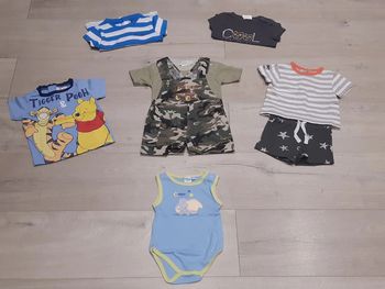 Lot de vêtements été garçon 3 mois (8 pièces dont 1 neuve)