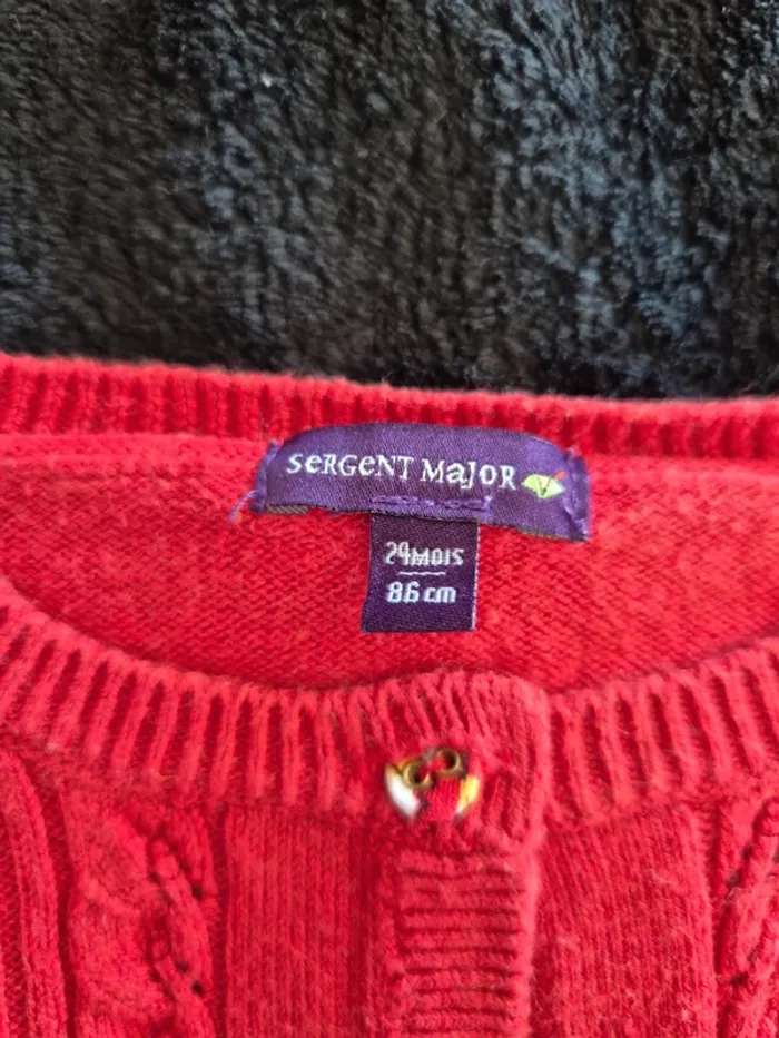 Gilet rouge sergent major - photo numéro 2