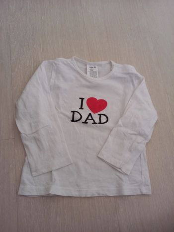 T-shirt manches longues I love dad