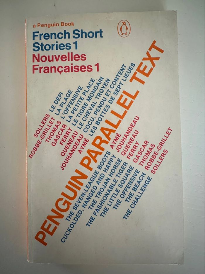 Livre en anglais French Short stories