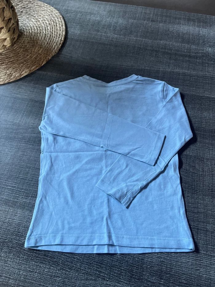 T-shirt enfants manches longues bleu, ciel, taille 6 ans - photo numéro 3