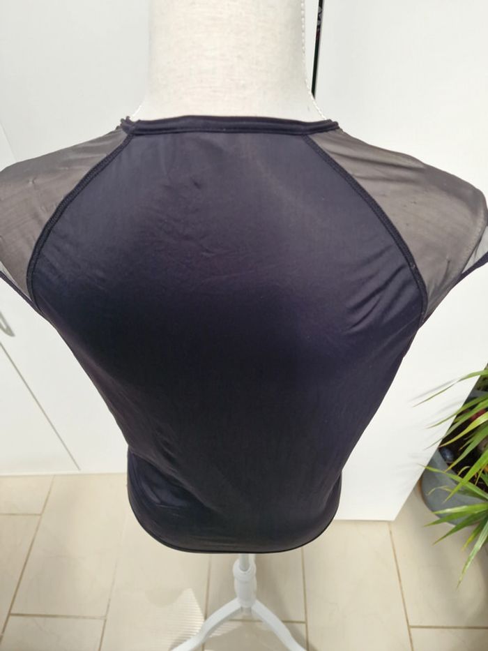 Debardeur Noir Epaules Transparentes Dim - photo numéro 5