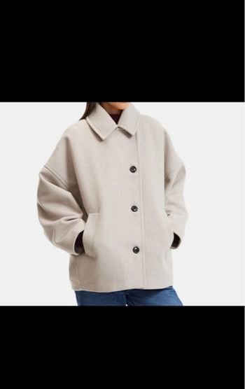 Manteau court oversize boutonner la redoute