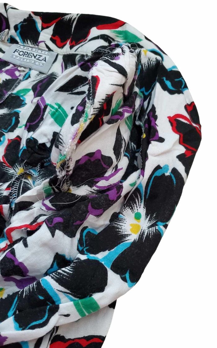 veste / blaser floral vintage 1980 femme taille 40 Forenza - photo numéro 5